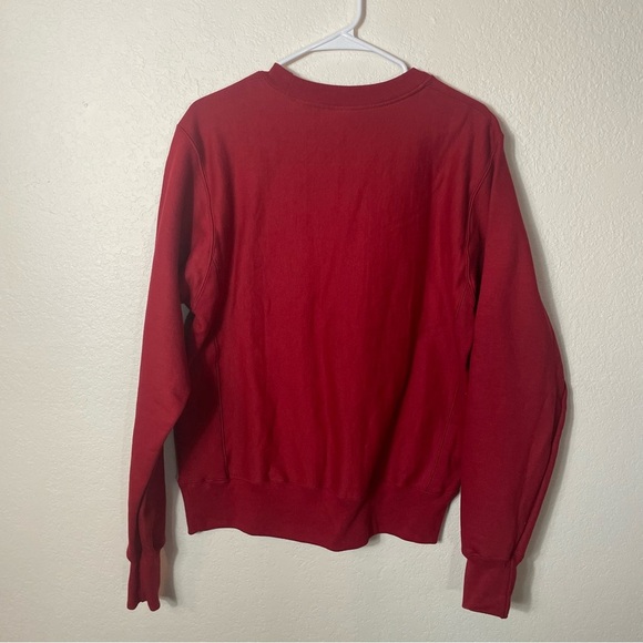 Champion Vintage Oklahoma Sooners Sweatshirt Reverse Weave Maroon OSU Wagon sz M - Picture 5 of 6